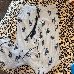 Aerie Blue and White Pajama Pants